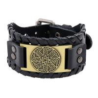 Männer Armband, Kunstleder, mit Zinklegierung, plattiert, Modeschmuck & für den Menschen, keine, 275x38mm, verkauft von PC