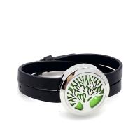 Parfüm Aromatherapie Armband, PU Leder, mit Edelstahl, Modeschmuck & verschiedene Muster für Wahl, keine, verkauft von PC