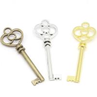 Zinc Alloy Key Pendants, plated, DIY 