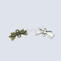 Zinc Alloy Charm Connector, Bowknot, plated, DIY 