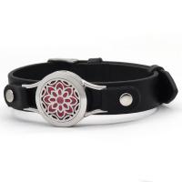 Parfüm Aromatherapie Armband, PU Leder, mit 316 L Edelstahl, Modeschmuck & unisex, verkauft von PC