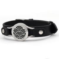 Parfüm Aromatherapie Armband, PU Leder, mit 316 L Edelstahl, Modeschmuck & unisex, verkauft von PC