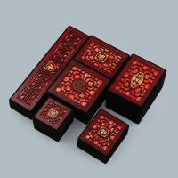 Wood Bracelet Box, printing  red 