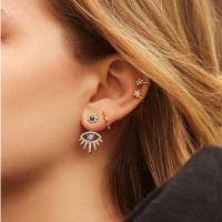 Zinc Alloy Rhinestone Drop Earring, plated, fashion jewelry & for woman & with rhinestone, nickel, lead & cadmium free 