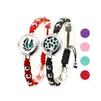 Pulsera de aromaterapia de perfume, Polipropileno Nylon, con acero inoxidable 316L, Joyería & diferentes patrones para la opción, más colores para la opción, Vendido por Sarta