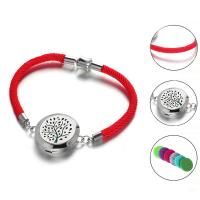 Pulsera de aromaterapia de perfume, Polipropileno Nylon, con acero inoxidable 316L, Joyería & diferentes patrones para la opción, más colores para la opción, Vendido por Sarta