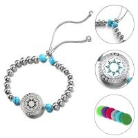 Pulsera de aromaterapia de perfume, acero inoxidable 316L, Joyería & diferentes patrones para la opción, más colores para la opción, 220x7mm, Vendido por Sarta