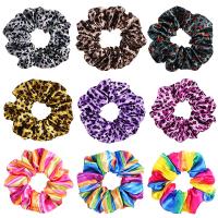 Hair Scrunchies, Cloth, printing, durable & elastic 