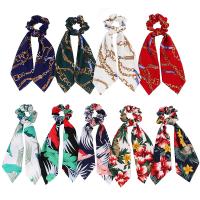 Bunny Ears Hair Scrunchies, Cloth, printing, durable & elastic & for woman 90mm 