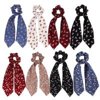 Bunny Ears Hair Scrunchies, Cloth, printing, durable & elastic & for woman 90mm 