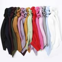 Bunny Ears Hair Scrunchies, Velour, durable & elastic & for woman 100mm 