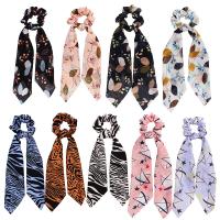 Bunny Ears Hair Scrunchies, Chiffon, durable & elastic & for woman 90mm 