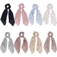 Bunny Ears Hair Scrunchies, Chiffon, durable & elastic & for woman 