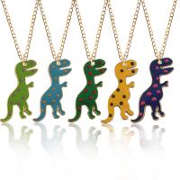 Enamel Zinc Alloy Necklace, with enamel, Dinosaur, plated, cute & fashion jewelry nickel, lead & cadmium free 