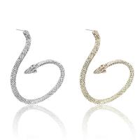 Zinc Alloy Drop Earring, Snake, plated, vintage & fashion jewelry nickel, lead & cadmium free 