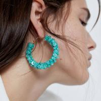 Pendientes Aro de Aleación de Zinc, Acrílico, con aleación de zinc, Joyería & para mujer, más colores para la opción, Vendido por Par