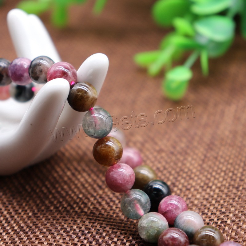 Natural Tourmaline Beads, DIY & different size for choice, Length:Approx 15.7 Inch, Sold By Strand