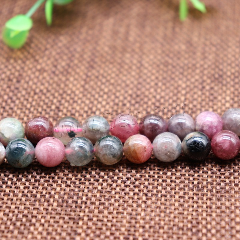 Natural Tourmaline Beads, DIY & different size for choice, Length:Approx 15.7 Inch, Sold By Strand