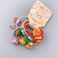 Children Hair Elastic, Resin, with Rubber Band, Cartoon, for children 30mm 