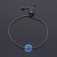 Acero inoxidable Pulsera con dijes, Joyería & diferentes estilos para la opción & para mujer, más colores para la opción, 230x12x12mm, Vendido por Sarta