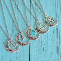 Zinc Alloy Necklace, fashion jewelry & for woman 550mm 