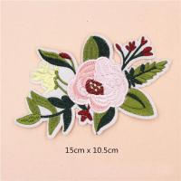 Sewing -on -Patch, Stoff, Blume, DIY & verschiedene Stile für Wahl, keine, 100PCs/Menge, verkauft von Menge