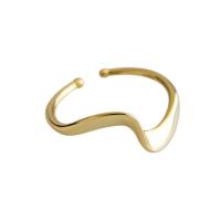 Plata de ley 925 Anillo de dedo Cuff, olaola, chapado, Estilo coreano & ajustable & para mujer, más colores para la opción, 9mm, 16.5mm, tamaño:6, Vendido por UD