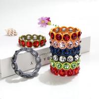 Zinc Alloy Rhinestone Bracelets, stoving varnish, fashion jewelry & Unisex & with rhinestone nickel, lead & cadmium free, 190mm 