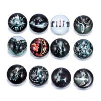 Time Gem Cabochon, Glass, durable & fashion jewelry 18mm 