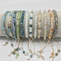 Pulseras de cristal de Murano, ajustable & para mujer, más colores para la opción, longitud:aproximado 6.7 Inch, Vendido por Sarta