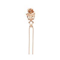 Hair Stick, Brass, portable & cute 