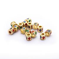 Brass Tube Beads, gold color plated, DIY 