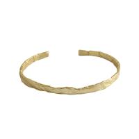 Plata de ley 925 Brazalete, chapado, ajustable & para mujer, más colores para la opción, 4.9mm, diámetro interior:aproximado 58mm, Vendido por UD