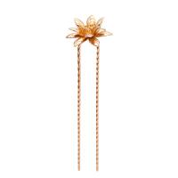 Hair Stick Findings, Brass, Flower, Mini & Washable & cute, gold, nickel, lead & cadmium free 