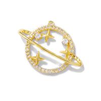 Cubic Zirconia Micro Pave Brass Pendant, durable & Mini & multifunctional & DIY & micro pave cubic zirconia, gold Approx 1mm 