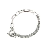 Titan Edelstahl Armband / Armreif, Titanstahl, poliert, unisex & verschiedene Größen vorhanden, metallische Farbe plattiert, 3mm,6mm, verkauft von Strang