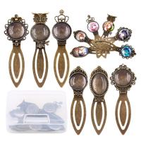 Zinc Alloy Pendant Cabochon Setting, durable & fashion jewelry 