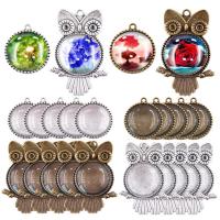 Zinc Alloy Pendant Cabochon Setting, durable & fashion jewelry 