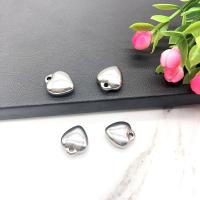 Stainless Steel Heart Pendants, plated, DIY 