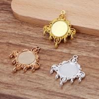 Zinc Alloy Charm Connector, portable & durable & Mini & 2/4 loop 