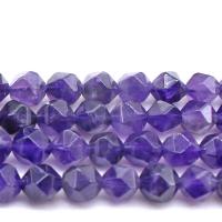 Natürliche Amethyst Perlen, poliert, DIY & verschiedene Größen vorhanden & facettierte, violett, Länge:ca. 15 ZollInch, verkauft von Strang