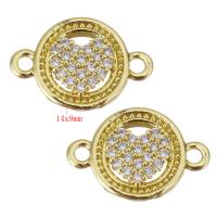 Cubic Zirconia Micro Pave Brass Connector, plated, fashion jewelry & DIY & with cubic zirconia, nickel, lead & cadmium free Approx 1.5mm 