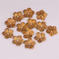 Brass Bead Cap, Flower, DIY, original color Approx 1.2mm 