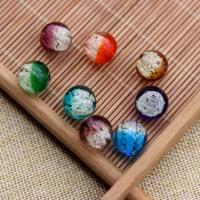 Abalorios de Cristal de Murano Brillantes, Esférico, Bricolaje & diverso tamaño para la opción & luminoso, más colores para la opción, agujero:aproximado 1.6mm, 100PCs/Bolsa, Vendido por Bolsa