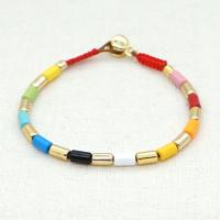 Moda pulseras de la aleación de Zinc, barniz de secado al horno, Joyería & para mujer, libre de níquel, plomo & cadmio, 175mm, Vendido por Sarta