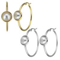 Stainless Steel Hoop Earring, fashion jewelry & for woman 