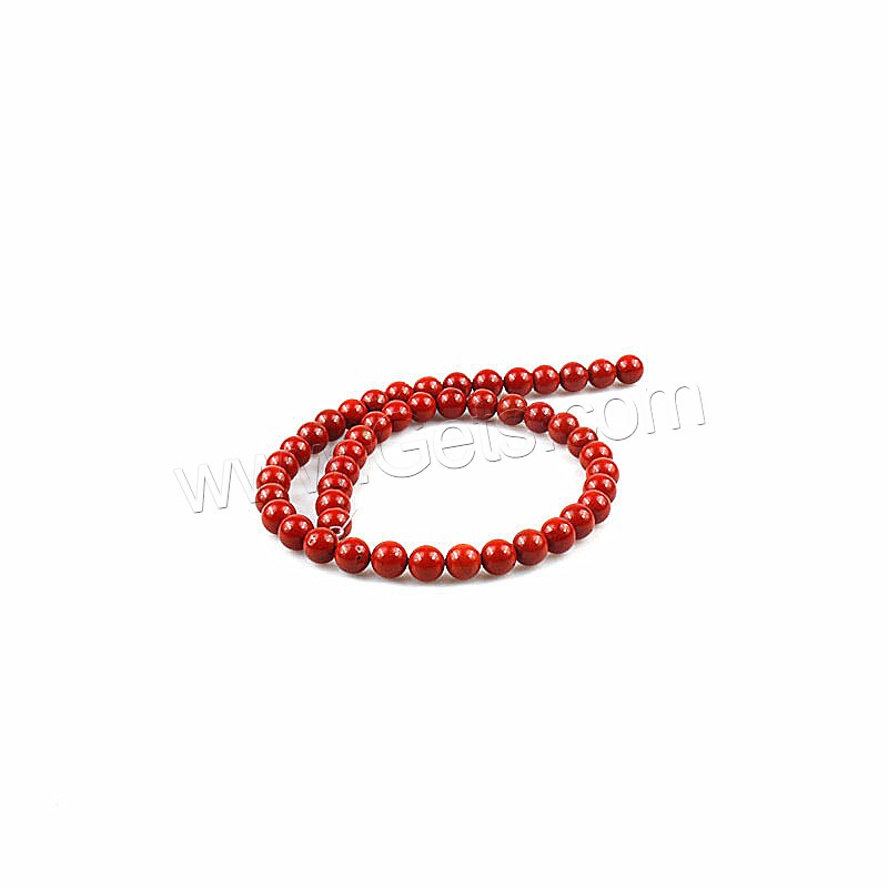 Red Jasper Bead, Round, polished, DIY & different size for choice, red, Length:Approx 15 Inch, Sold By Strand