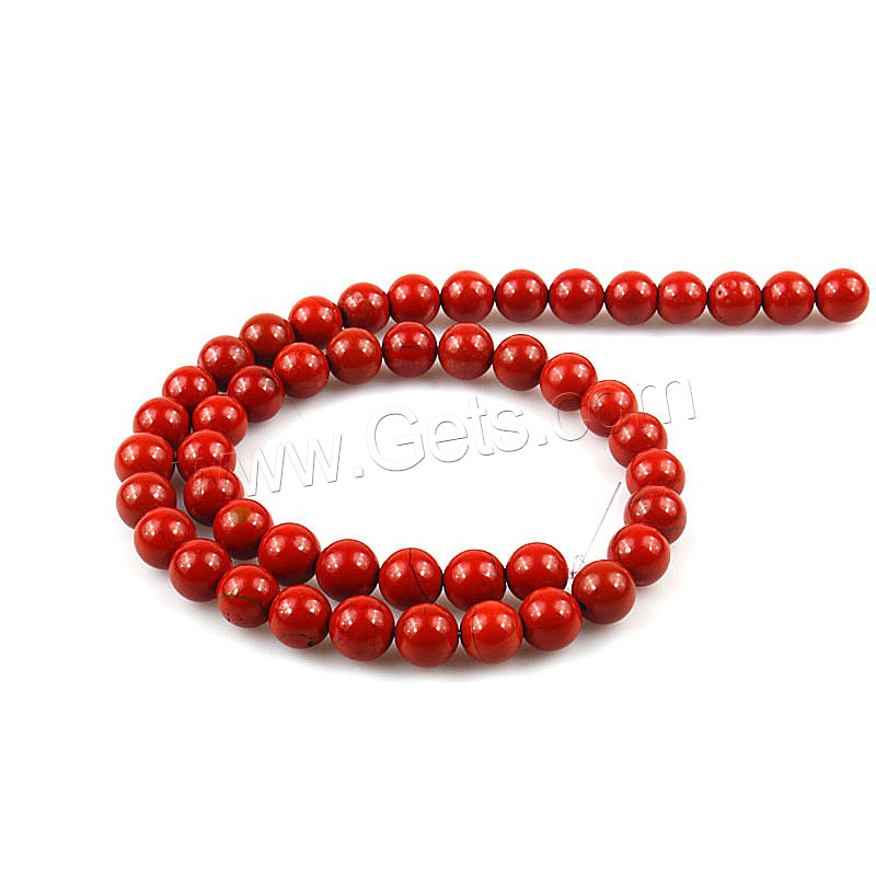 Red Jasper Bead, Round, polished, DIY & different size for choice, red, Length:Approx 15 Inch, Sold By Strand