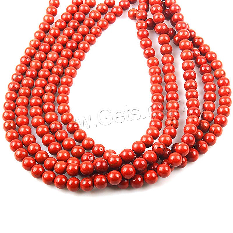 Red Jasper Bead, Round, polished, DIY & different size for choice, red, Length:Approx 15 Inch, Sold By Strand