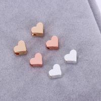 Brass Jewelry Beads, Heart, plated, DIY 